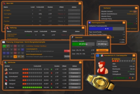 Online Boxing Manager Spiel Training