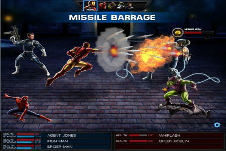 Marvel Avengers Alliance Kampfszene